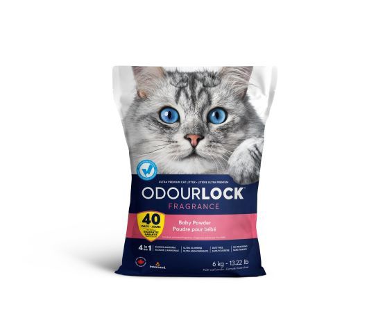 Interstand / Litière Odourlock, Format: 6 kg, Fragrance: Poudre de bébé