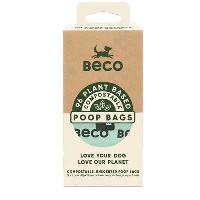 Beco / Sacs à déjections compostables non-parfumés / XL / 22.5 cm x 33 cm