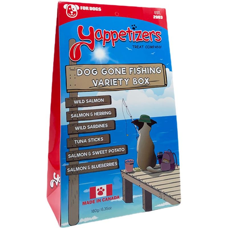 Yappetizers / Chien / Gâteries Coffret pêche / 180g