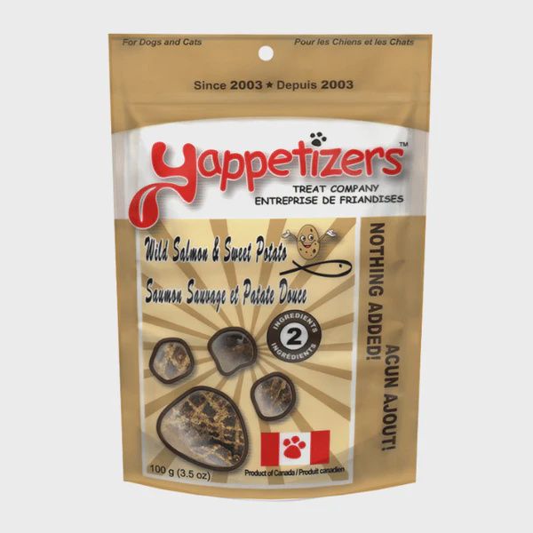 Yappetizers / Gâteries déshydratées / saumon sauvage et patate douce