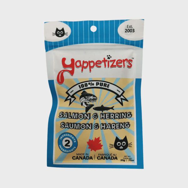 Yappetizers / Gâteries déshydratées / saumon et hareng