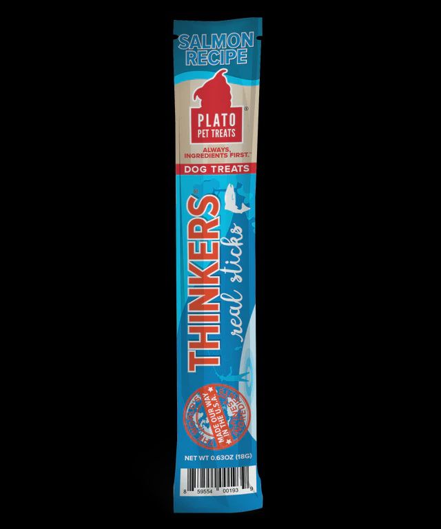 Plato / Chiens / Friandises Thinkers, Format: Unité, saveur: Saumon