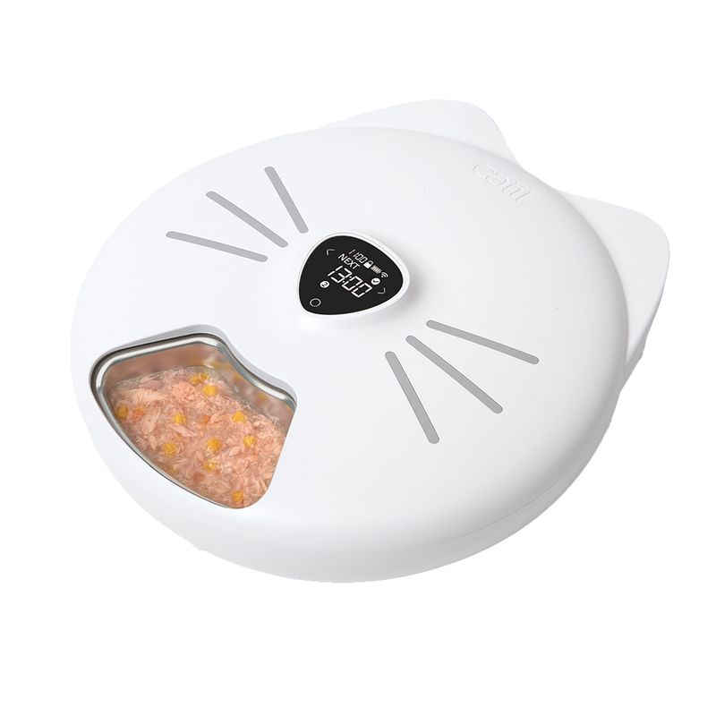 Catit / Chat / Distributeur intelligent PIXI 6 repas avec plateau en acier inoxydable