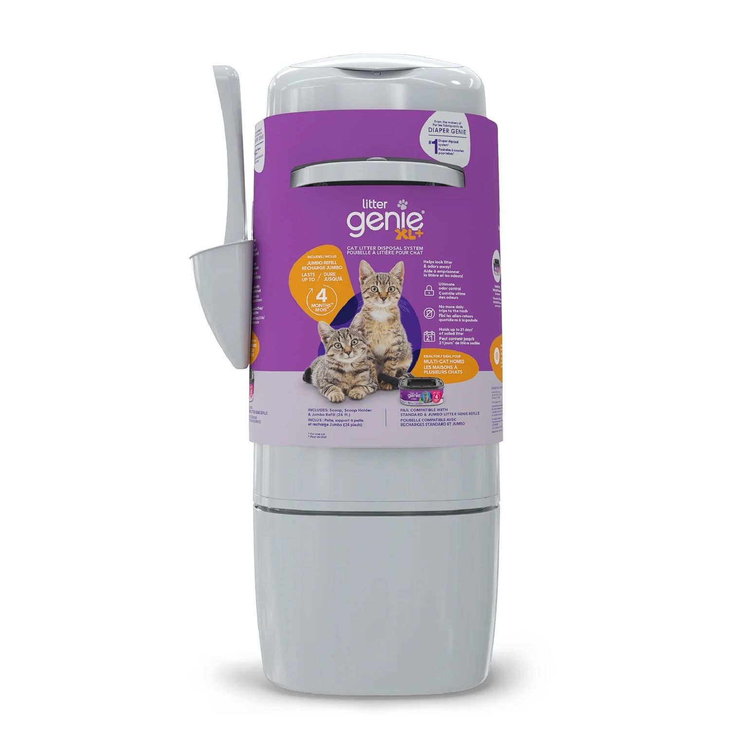 Litter Genie / Design - Poubelle à Litière Pour Chat, Très Grande