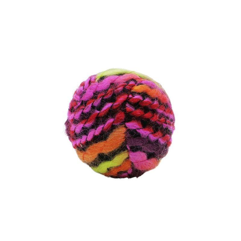 Bud&#39;z  / Jouet Pour Chat, Avec Herbe à Chat - Balle En Laine, Multicolore 5cm