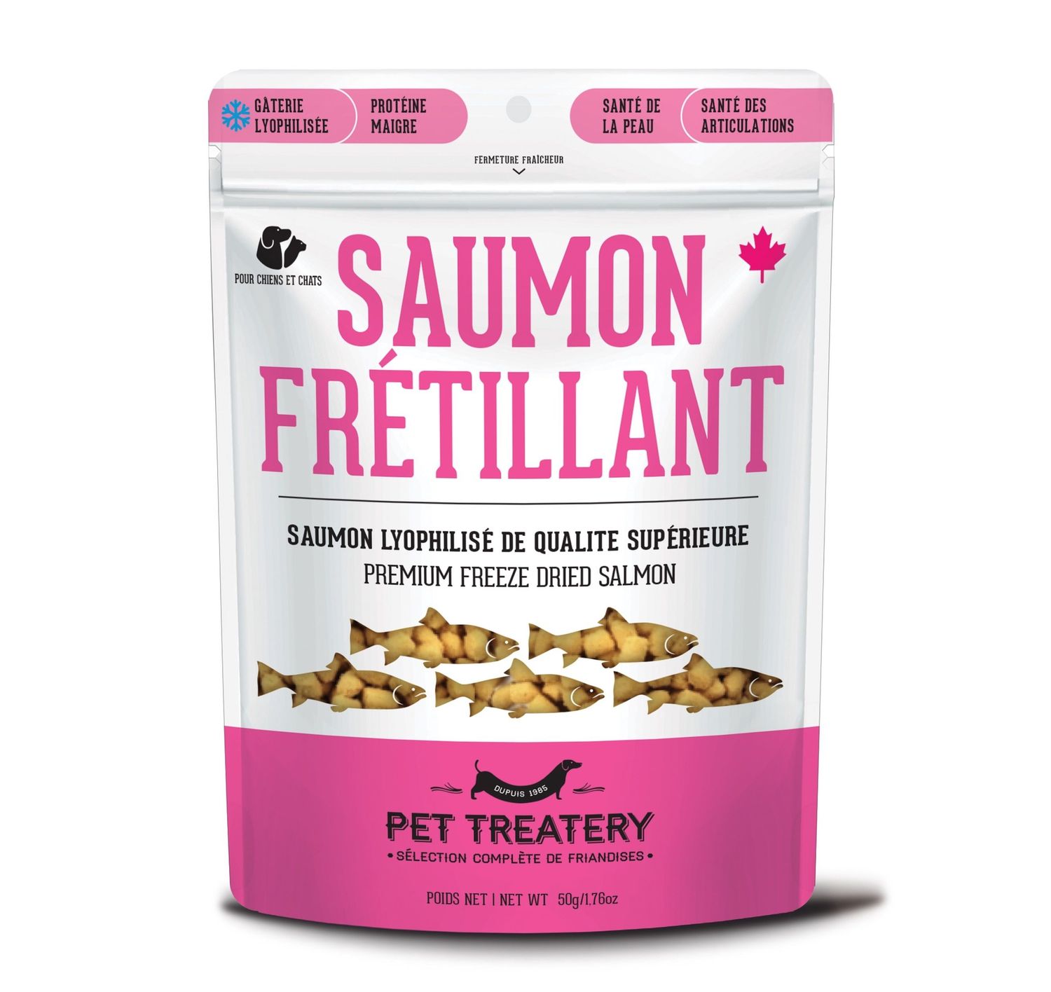 Granville Island / Gâteries de Saumon Lyophilisé pour Chien Et Chat / 50gr