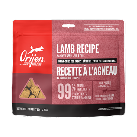 Orijen / Chien / Gâteries lyophilisées / Formule Agneau / 92g (3.25oz)