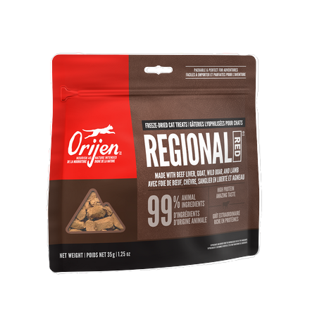Orijen / Chat / Gâteries lyophilisées / Regional Red / 35g (1.25oz)