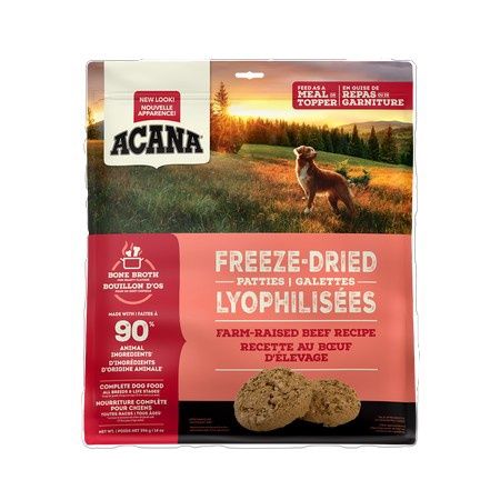 Acana / Chien / Galettes lyophilisées, boeuf / 396g (14oz)