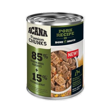 Acana / Chien / Morceaux de porc avec bouillon d&#39;os / 363g (12.8oz)