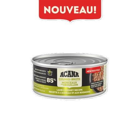 Acana / Chat / Morceaux dans le bouillon, agneau et rognons