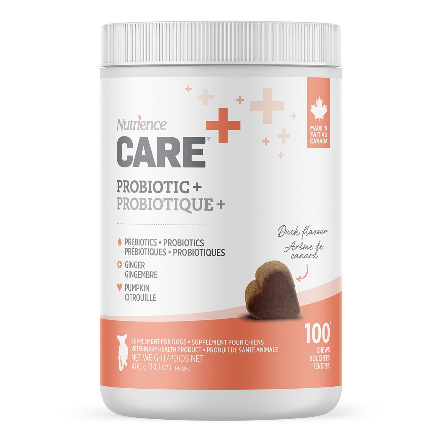 Nutrience Care + / Chien / Supplément, probiotique / 400g (100 bouchées)
