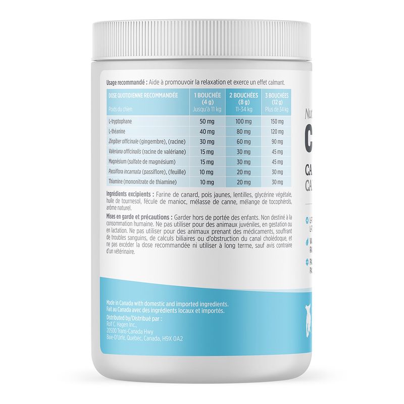 Nutrience Care + / Chien / Supplément, calmant / 400g (100 bouchées)