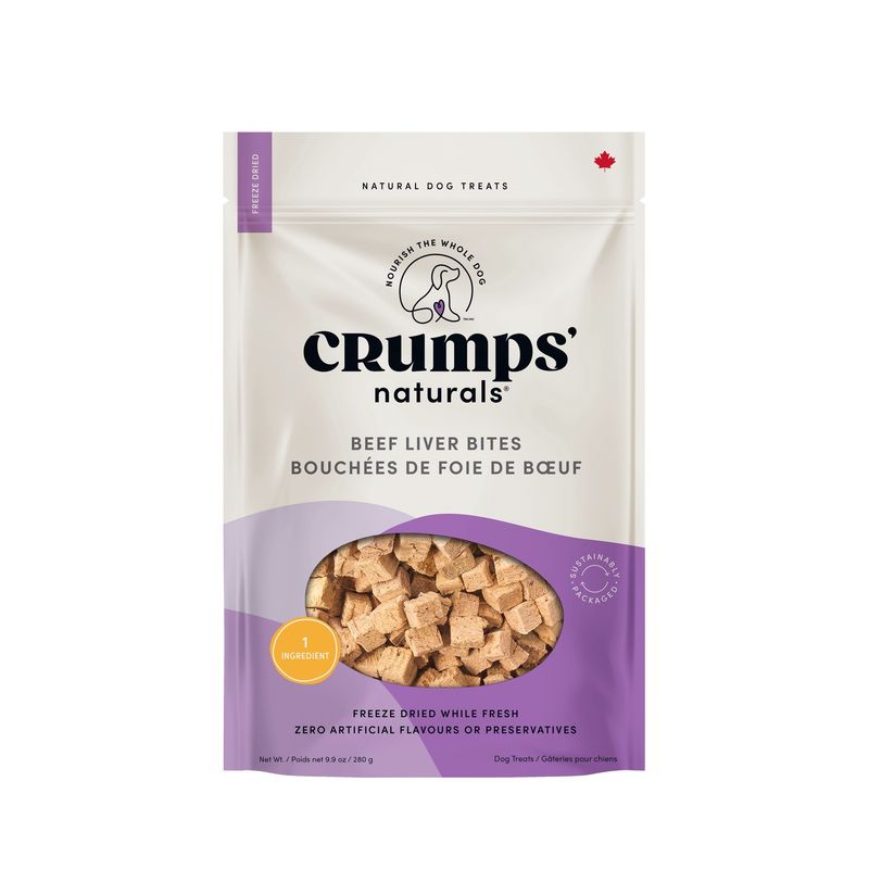 Crumps&#39; Naturals / Chien / Gâteries bouchées de foie de bœuf / 280g