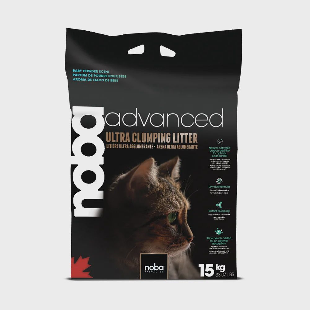 Noba / Litière Advanced Premium – Absorption et contrôle des odeurs supérieurs / 15 kg / inodore