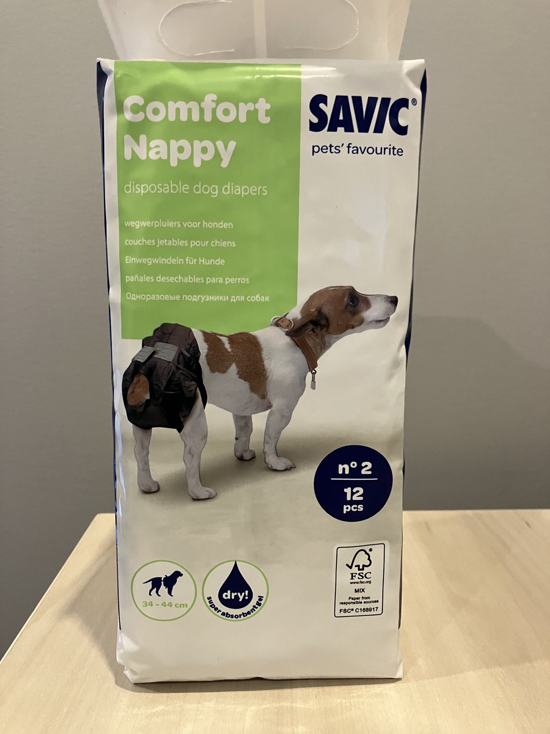 Savic / Chien / Couches jetables Comfort Nappyhttps:éébit.lyé113xLoadingInstruct, Grandeur: #2(34-44cm)