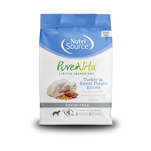 NutriSource / Chien / Sans grain / Pure-Vita _ dinde et patate douce