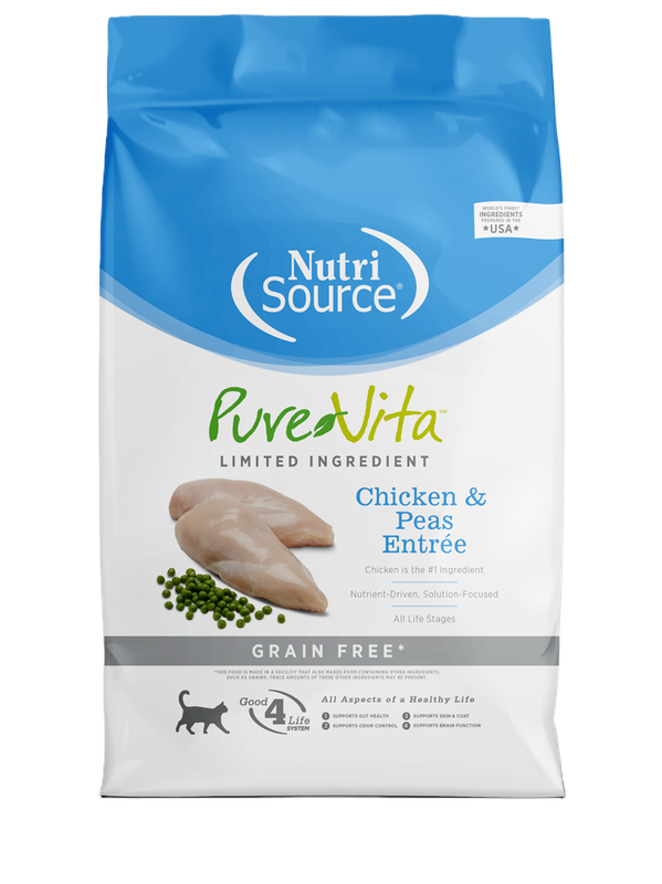 NutriSource / Chat / Sans grain / Pure-Vita _ poulet et petits pois