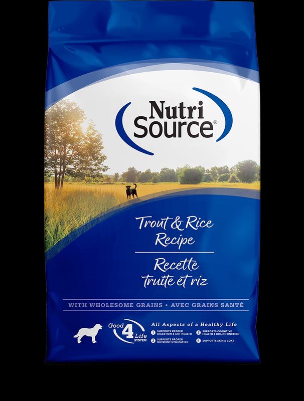 NutriSource / Chien / Grains santé / truite et riz