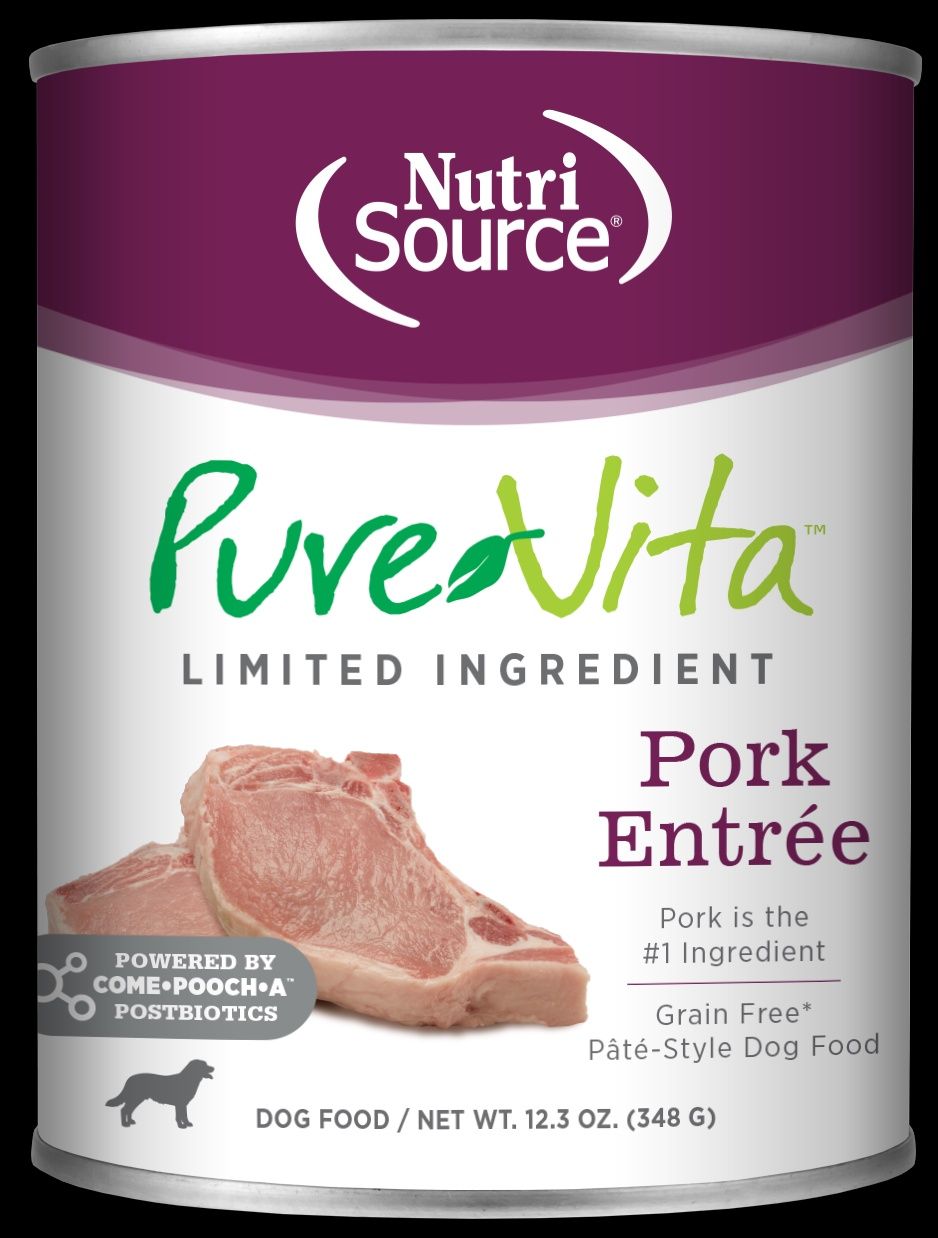 NutriSource / Chien / Pure-Vita Pate-Syle_Sans grains_ entrée de porc