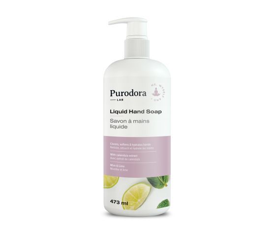 Purodora / Savon à mains liquide - menthe et lime