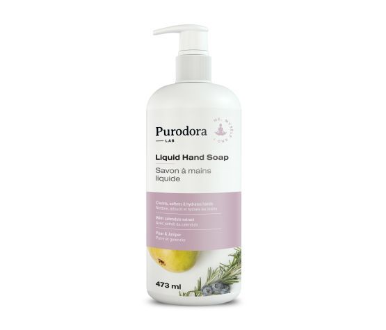 Purodora / Savon à mains liquide - poire et genévrier