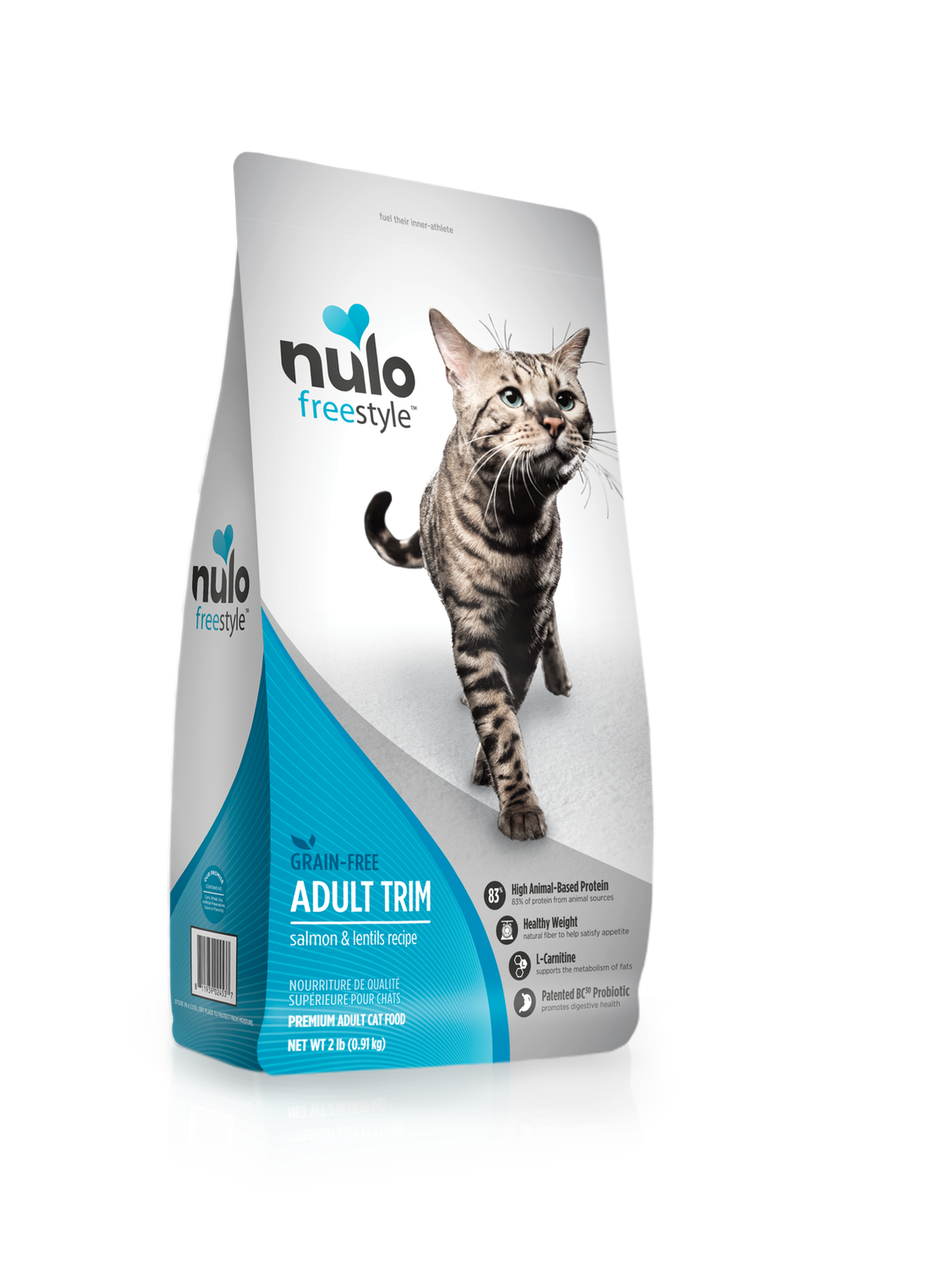 Nulo / Chat / FreeStyle / Adulte trim  / Saumon et lentilles, Format: 2lb