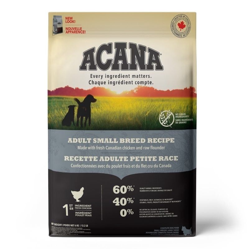 Acana / Chien adulte petite race, Format: 4.4lb / 2kg