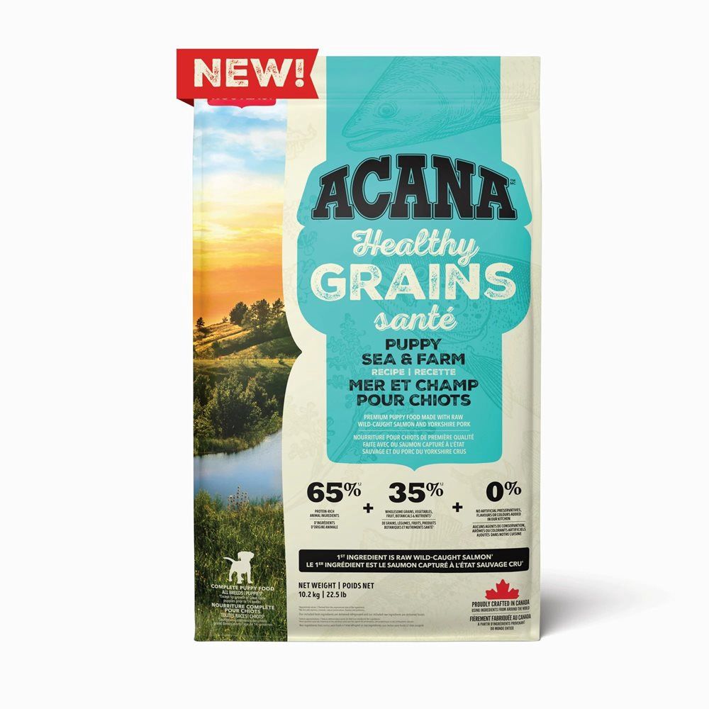 Acana / Chien / Grains santé, mer et champ pour chiot, Format: 22.5lb / 10.2kg