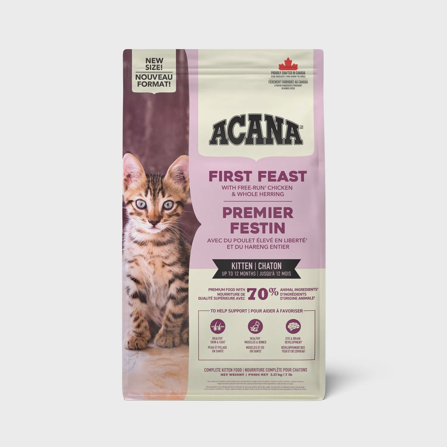 Acana / Chat / chaton premier festin, Format: 7lb / 3.17kg