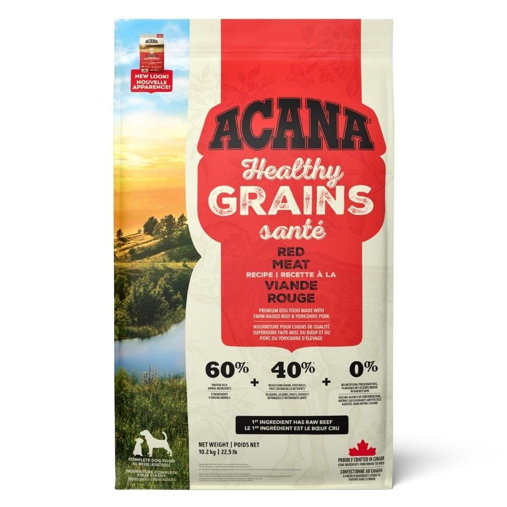 Acana / Chien / Grains santé, viande rouge, Format: 22.5lb / 10.2kg