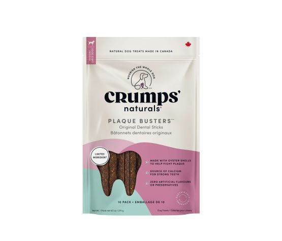Crumps' Naturals / Chien / Plaque Busters, bâtonnets dentaires 7''_ Pqt 10
