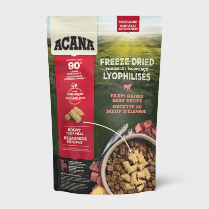 Acana / Chien / Morceaux lyophilisés _ 227g, saveur: Boeuf