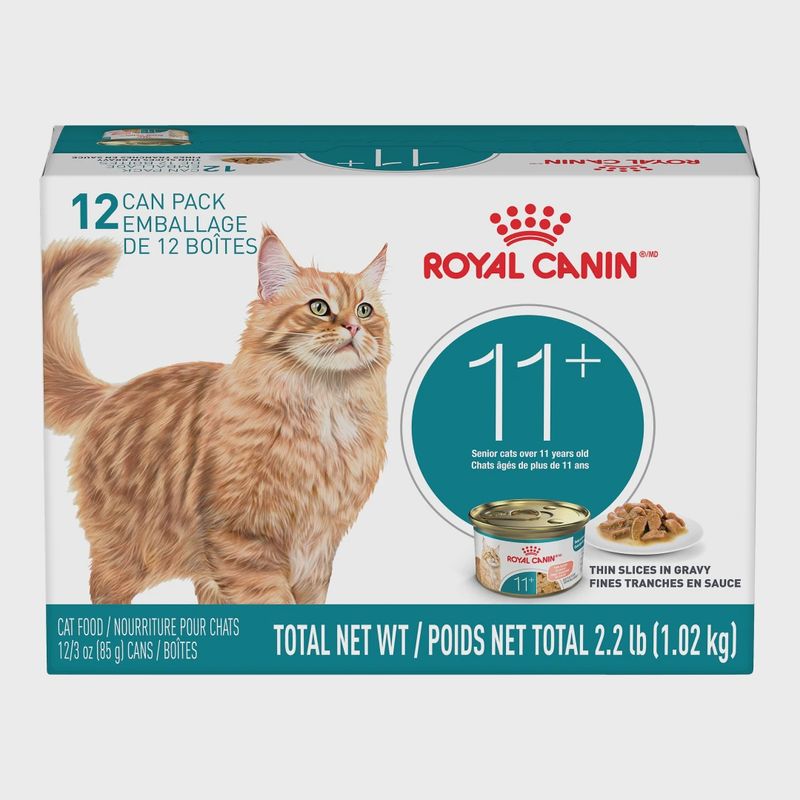 Royal Canin / Chat / ÂGÉ 11+ _ fines tranches en sauce – Multipack 12 x 85 g (3 oz)