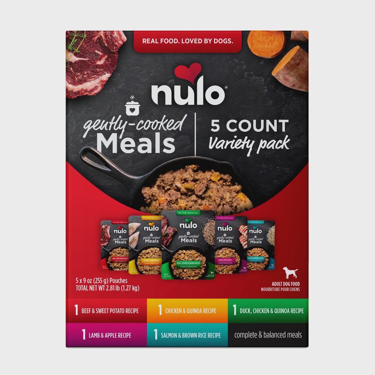Nulo / Chien / Repas cuisinés _ assortiments _ 5 x 9 oz
