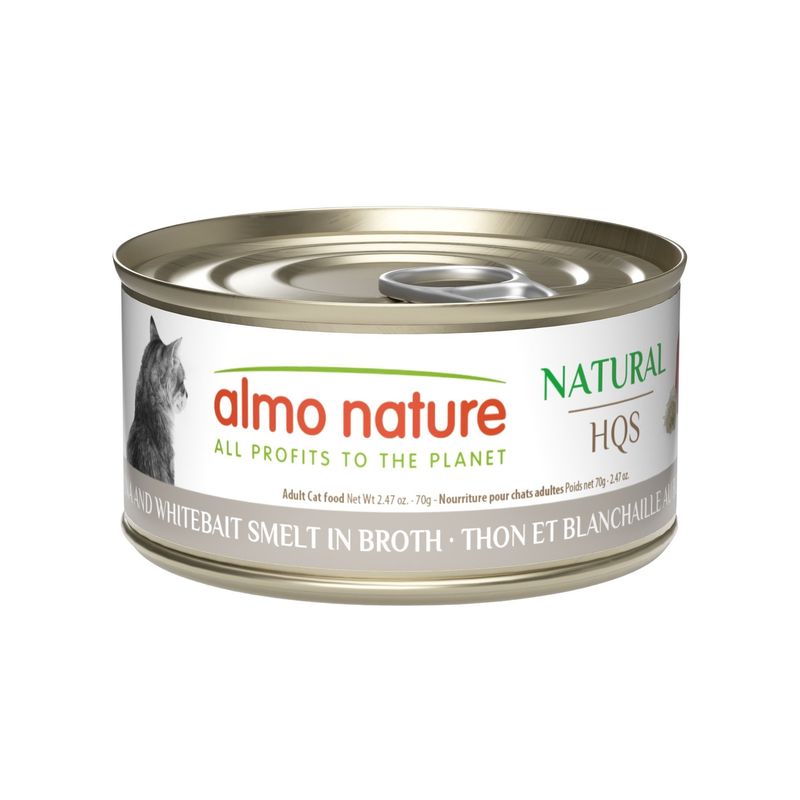 Almo Nature / Chat / HQS Natural / thon et blanchaille au bouillon _ 70g