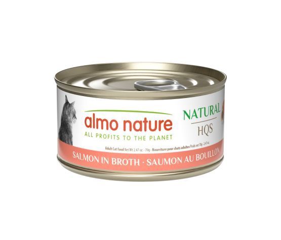 Almo Nature / Chat / HQS Natural / saumon au bouillon _ 70g