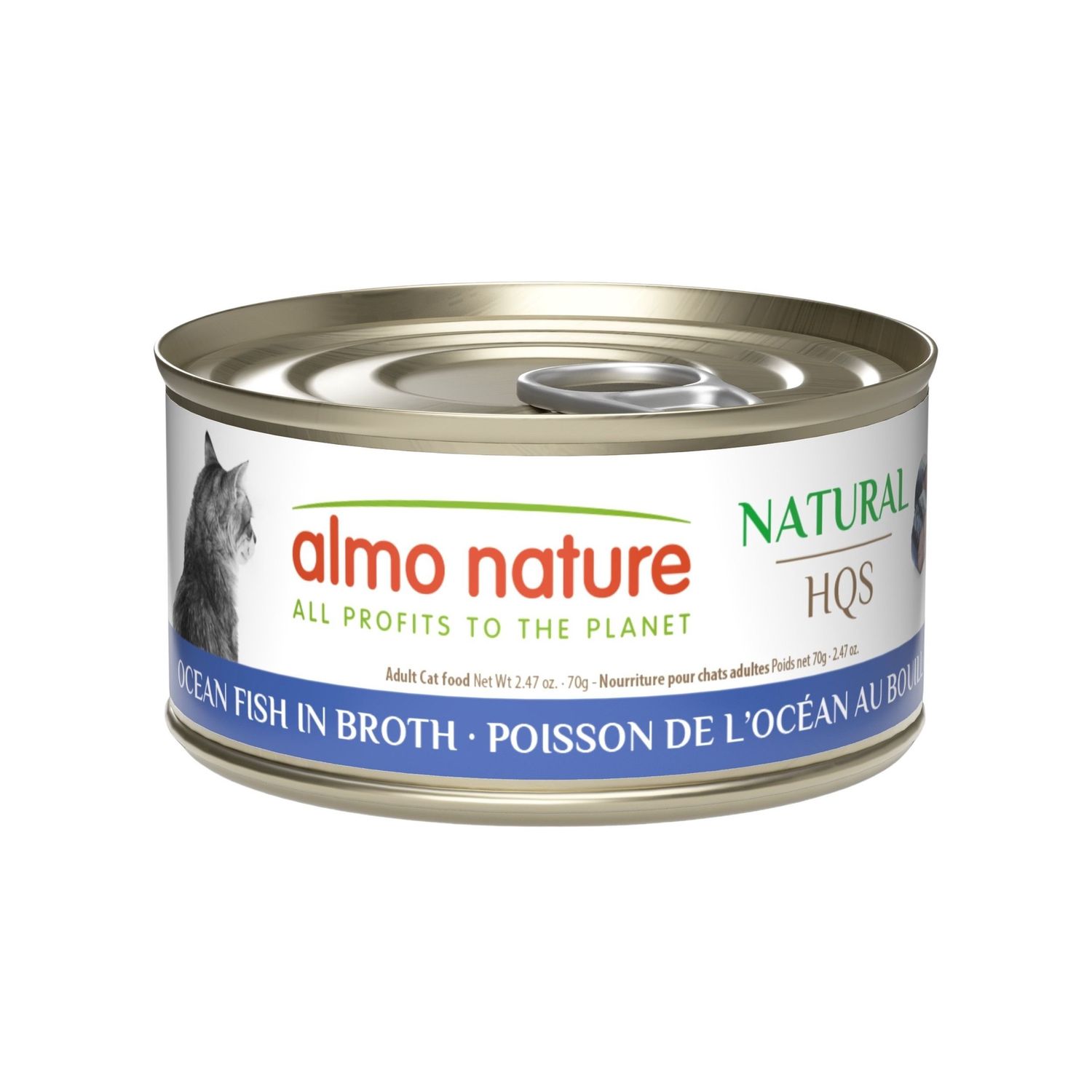 Almo Nature / Chat / HQS Natural / poisson de l'océan au bouillon _ 70g