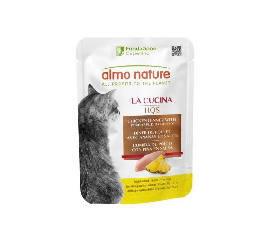 Almo Nature / Chat / HQS La Cucina en pochette / poulet et ananas en sauce _55g