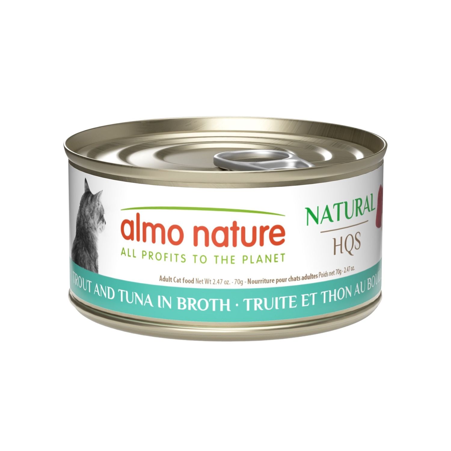 Almo Nature / Chat / HQS Natural / truite et thon au bouillon _ 70g