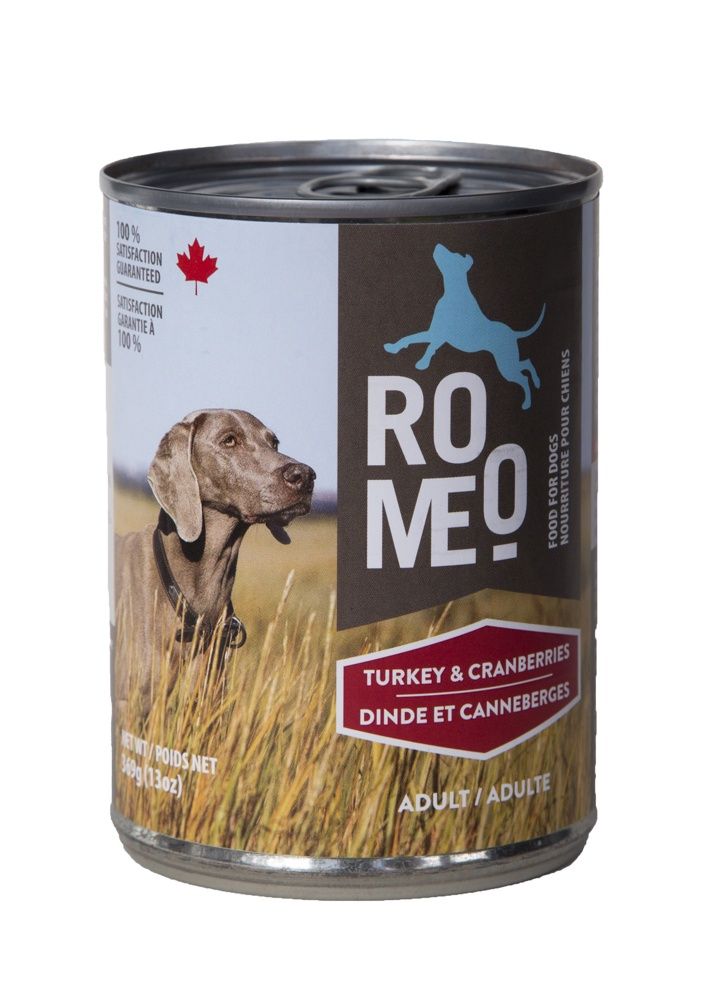 Roméo / Chien / Nourriture humide _ Dinde &amp; canneberge _ 13oz