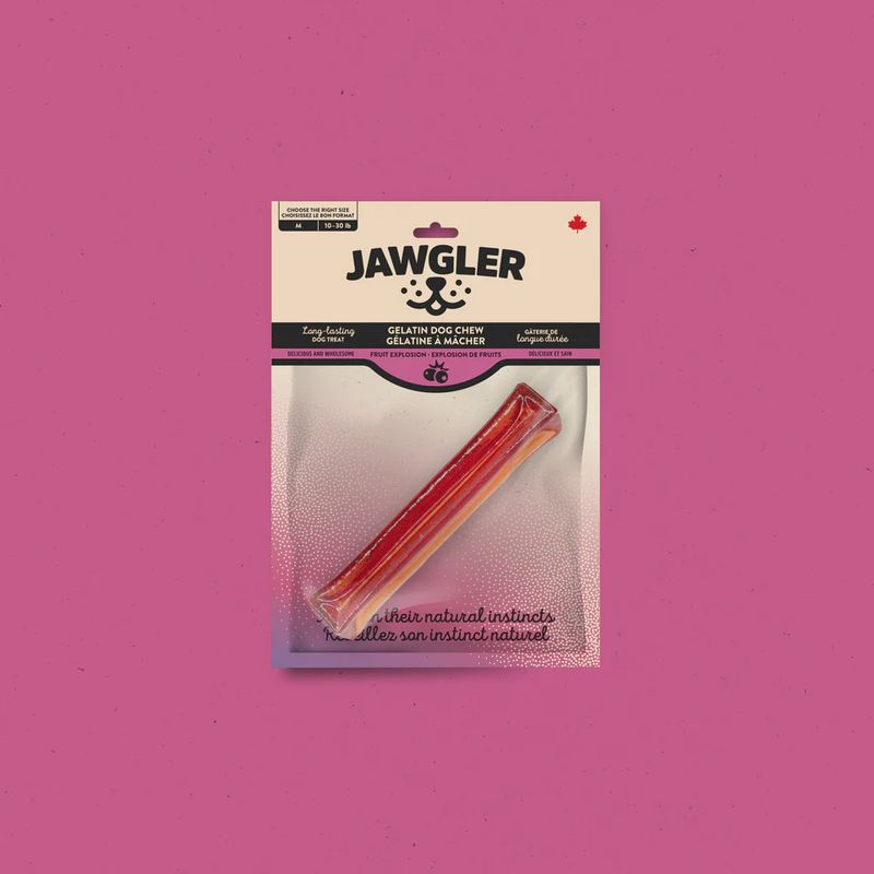 Jawgler / Chien / bâtons de gélatine à mâcher