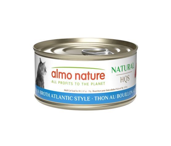 Almo Nature / Chat / HQS Natural / thon de l'atlantique au bouillon _ 70g