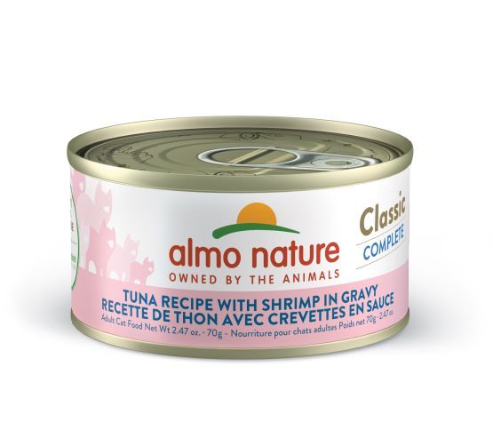 Almo Nature / Chat / Classic Complete _ thon avec crevettes en sauce _70g