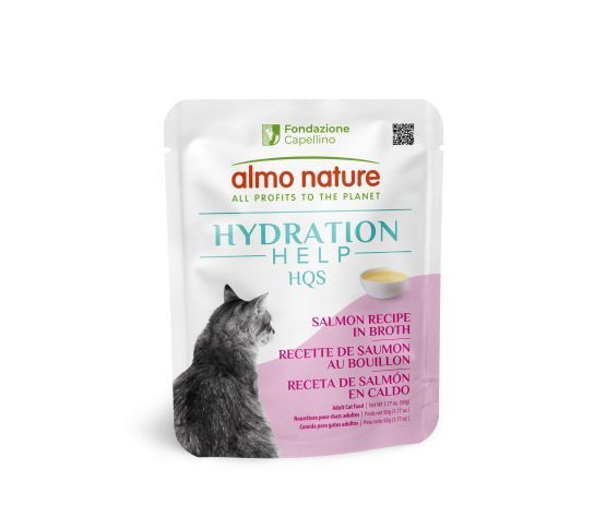 Almo Nature / Chat / HQS Hydratation Help _ recette de saumon au bouillon _50g