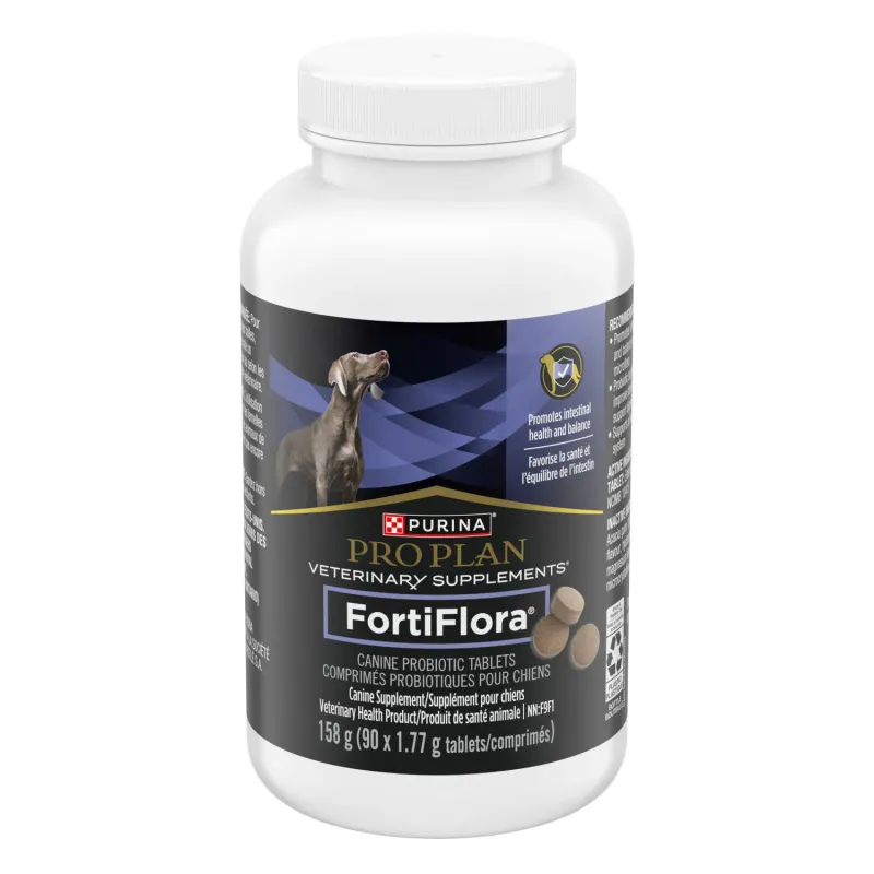 Pro Plan Veterinary Supplements🅫 / probiotique FortiFlora🅫 en comprimés pour chiens