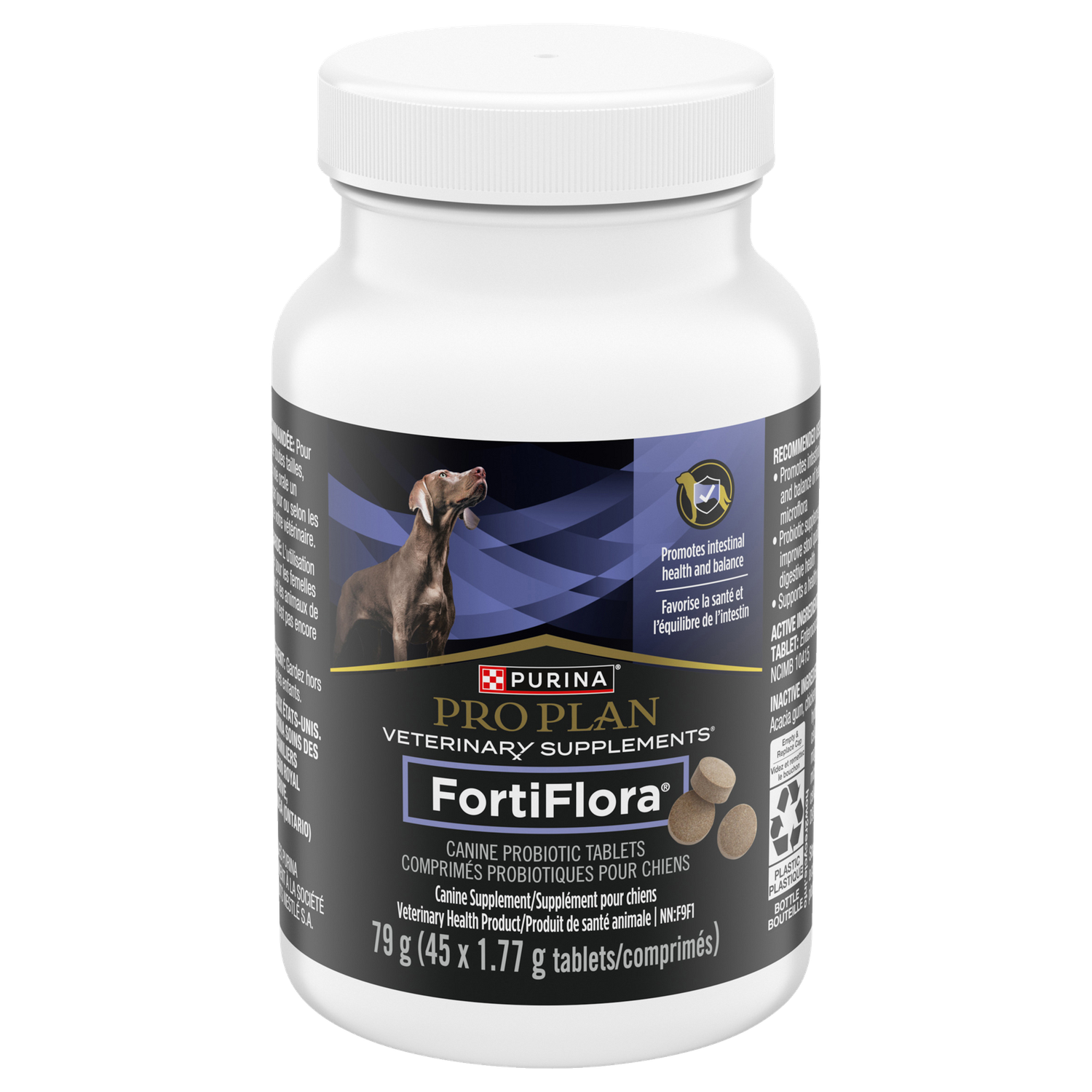 Pro Plan Veterinary Supplements🅫 / probiotique FortiFlora🅫 en comprimés pour chiens, Format: 45 comprimés