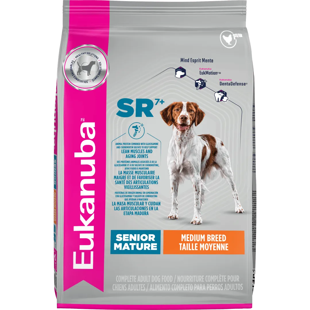 Eukanuba / Chien / Moyenne taille Senior (mature) _ poulet _ 33 lb