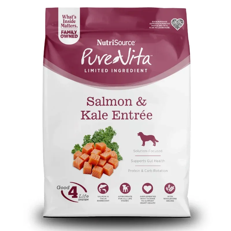 NutriSource / Chien / Pure-Vita _ saumon et chou frisé, Format: 25 lb (11.34 kg)