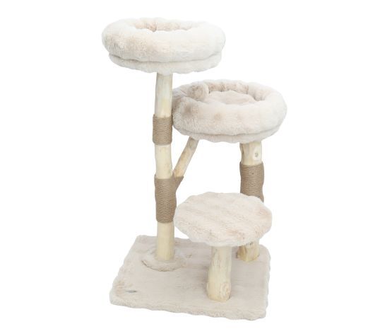 Bud'z / Arbre à Chat en bois de poirier _ Bulles Célestes _ Dune De Sable _ 60x50x106cm